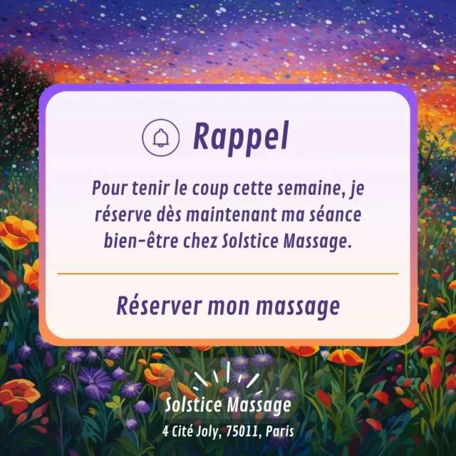 Réservez votre pause massage ensoleillée ! 💆‍♀️🌞